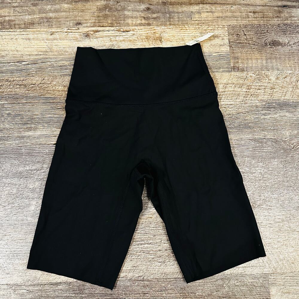 Off Line By Aerie Women's Black Solid High Rise Goals Bike Shorts Size Small NWT